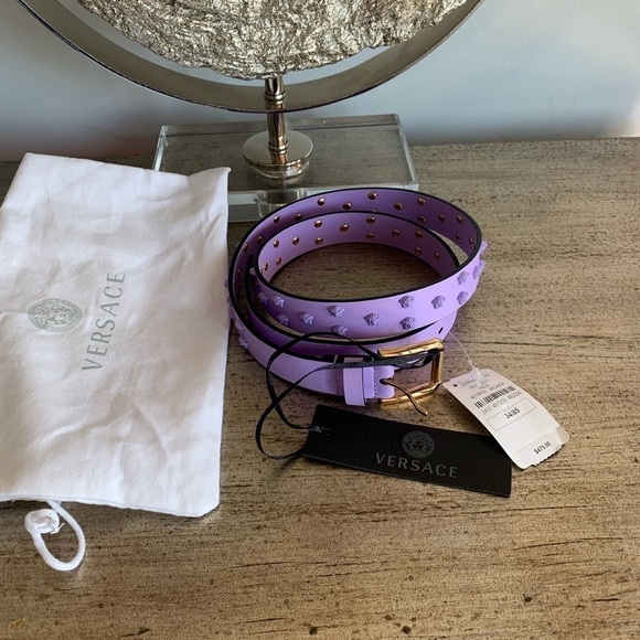 VERSACE Medusa Allover Stud Belt main image 7